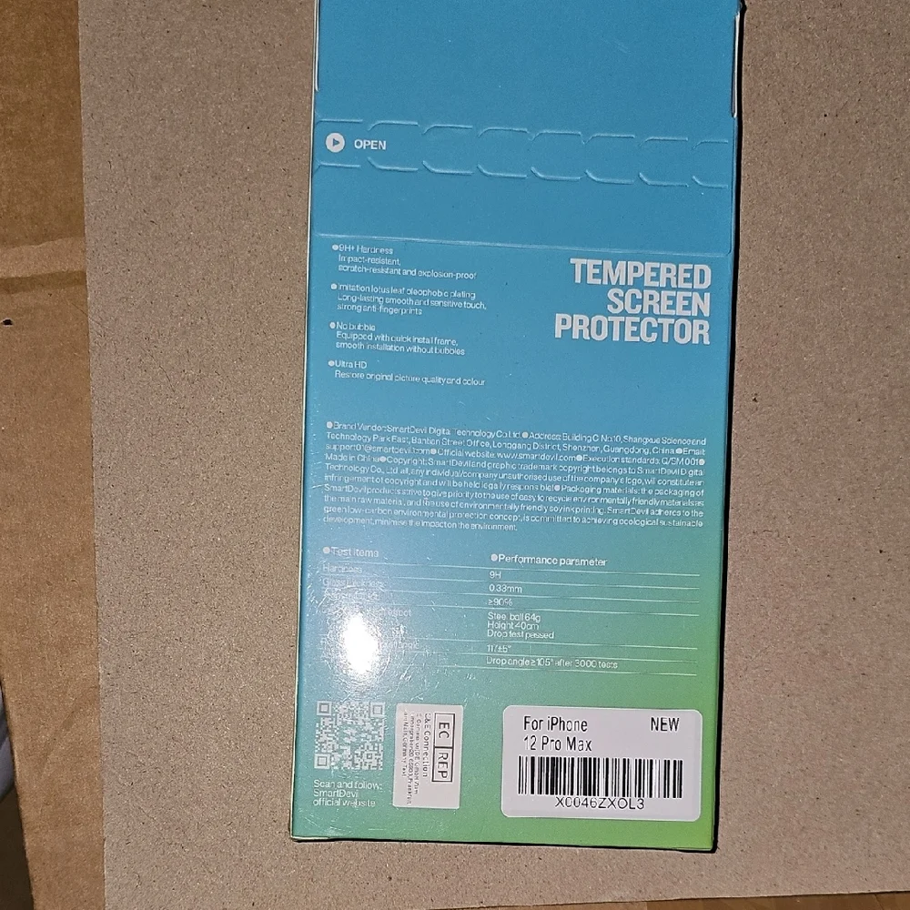 Iphone 12 Pro Max. screen protector Tempered Screen Protector